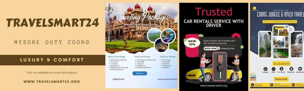 Tour packages Mysore Coorg ooty Kodaikanal